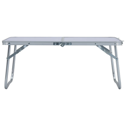 Klappbarer Campingtisch Weiß Aluminium 60 x 40 cm