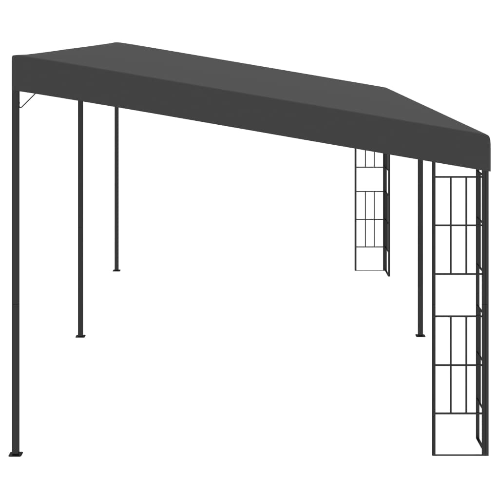 Wand-Pavillon 3x6 m Anthrazit Stoff