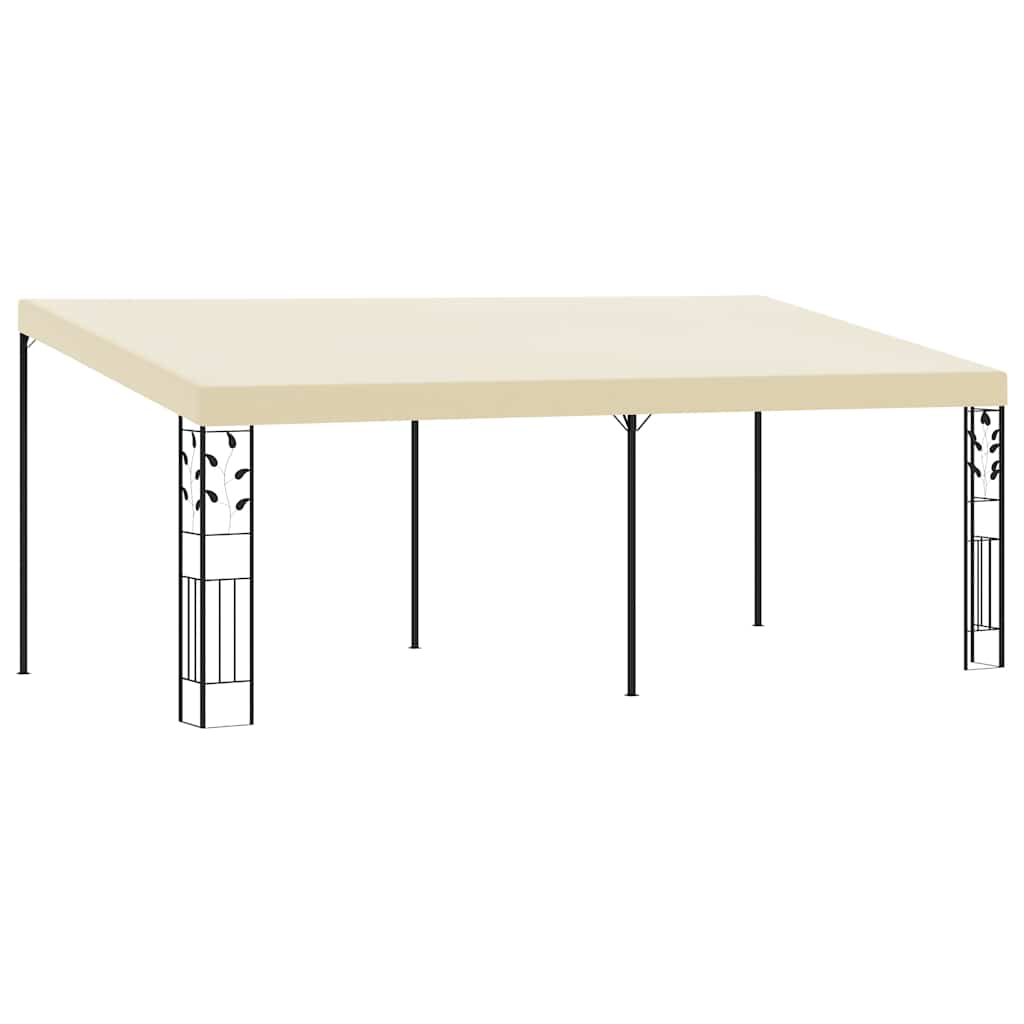 Wand-Pavillon 6x3x2,5 m Cremeweiß