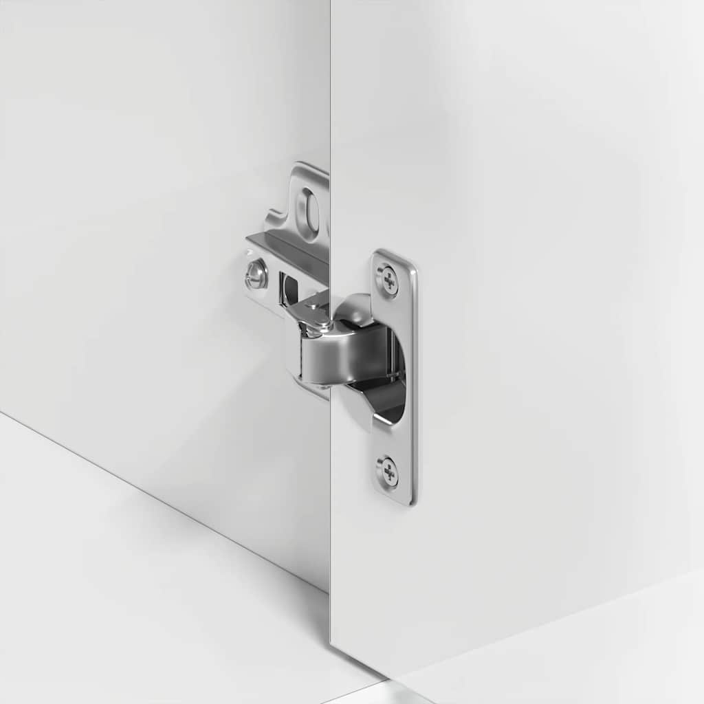 Sideboard Hochglanz-Weiß 88x30x70 cm Holzwerkstoff