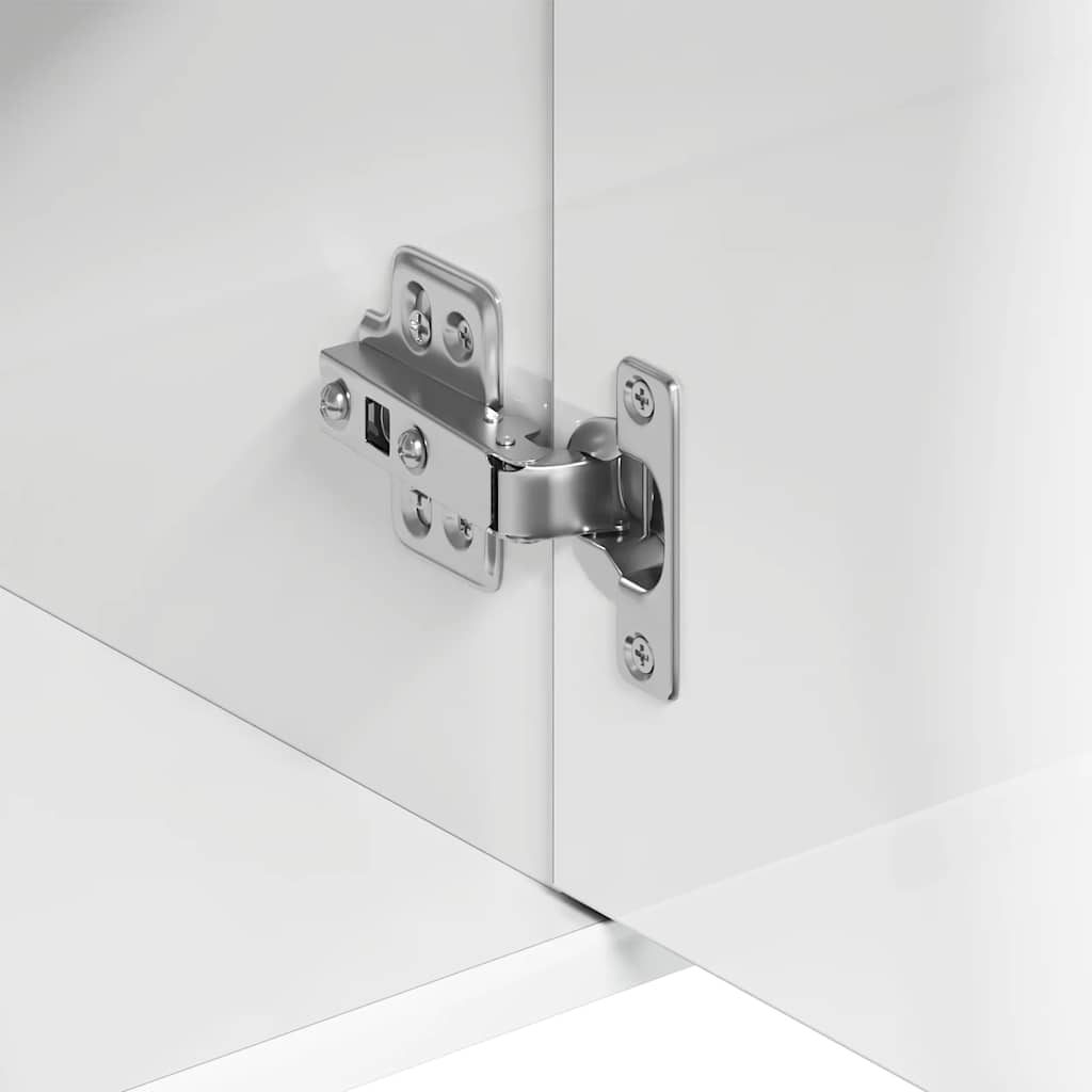 Sideboard Hochglanz-Weiß 88x30x70 cm Holzwerkstoff