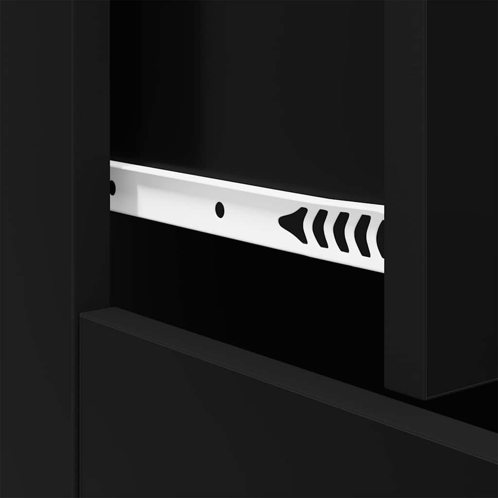 Sideboard Schwarz 60x30x75 cm Holzwerkstoff