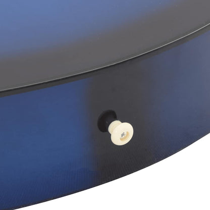 12-tlg. Western Gitarren-Set mit Equalizer und 6 Saiten Blau