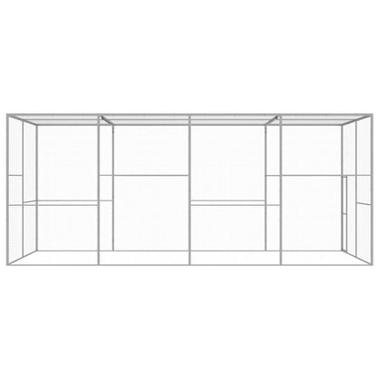 Katzenkäfig 6x3x2,5 m Verzinkter Stahl