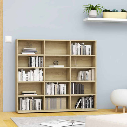 CD-Regal Sonoma-Eiche 100x23x89,5 cm Holzwerkstoff