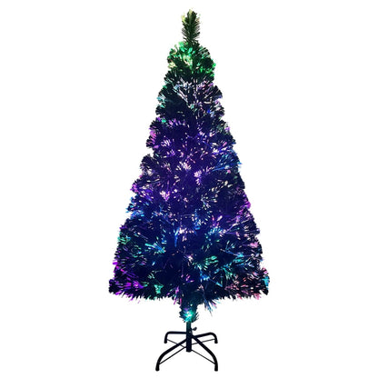 Künstlicher Weihnachtsbaum mit Ständer Grün 120 cm Glasfaser