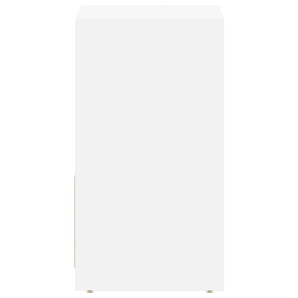 Badezimmerschrank Weiß 60x33x61 cm Holzwerkstoff