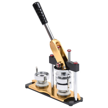 Buttonmaschine mit Kreisschneider Drehstanze 25 mm