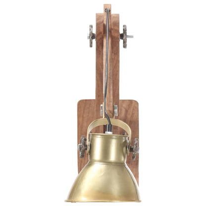 Wandleuchte Industrie-Stil Messing Rund E27