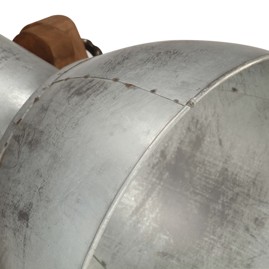 Stehlampe Silbern E27 Mango Massivholz