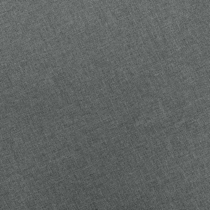 Sessel mit Fußhocker Hellgrau Stoff