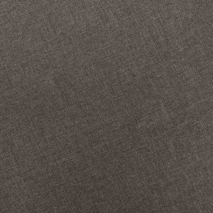 Sessel mit Fußhocker Taupe Stoff