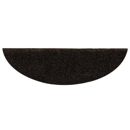 Stufenmatten Selbstklebend 15 Stk. 56x17x3 cm Dunkelbraun Halbrund
