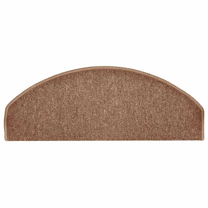 Stufenmatten 15 Stk. 65x24x4 cm Braun Halbrund Groß