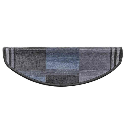 Treppenmatten Selbstklebend 15 Stk. Schwarz und Grau 65x21x4 cm