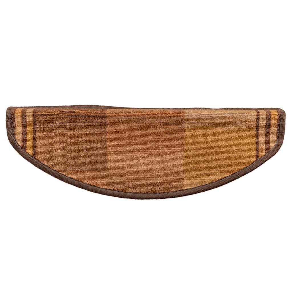 Treppenmatten Selbstklebend 15 Stk. Braun 65x21x4 cm