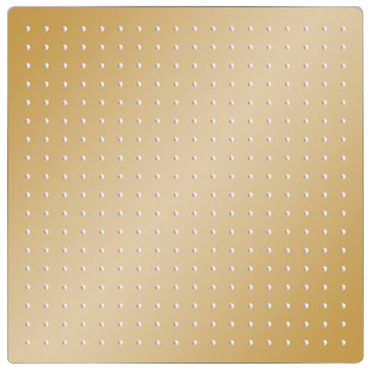 Regenbrause Edelstahl 50x50 cm Quadrat Golden