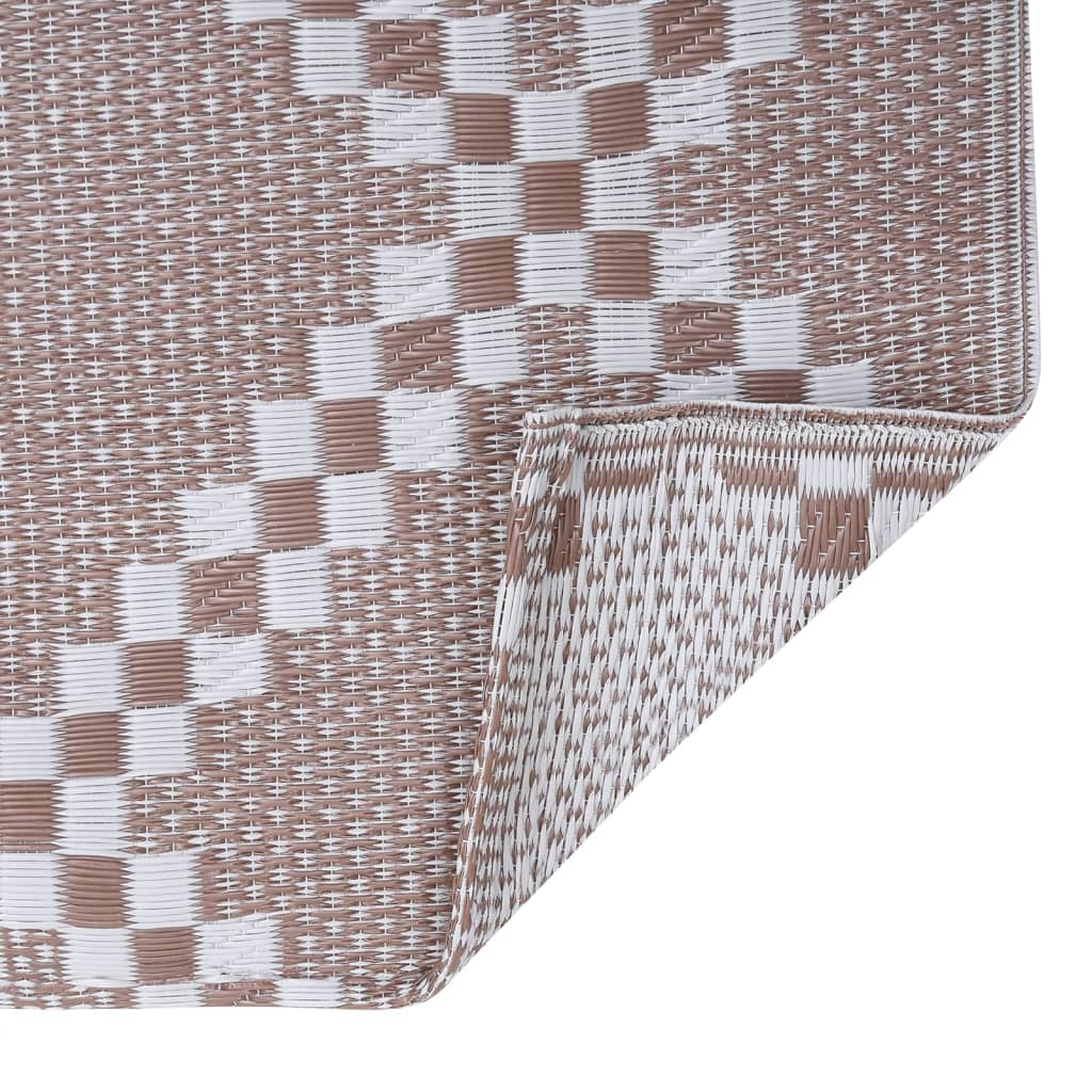Outdoor-Teppich ARAKIL Braun 190x290 cm PP