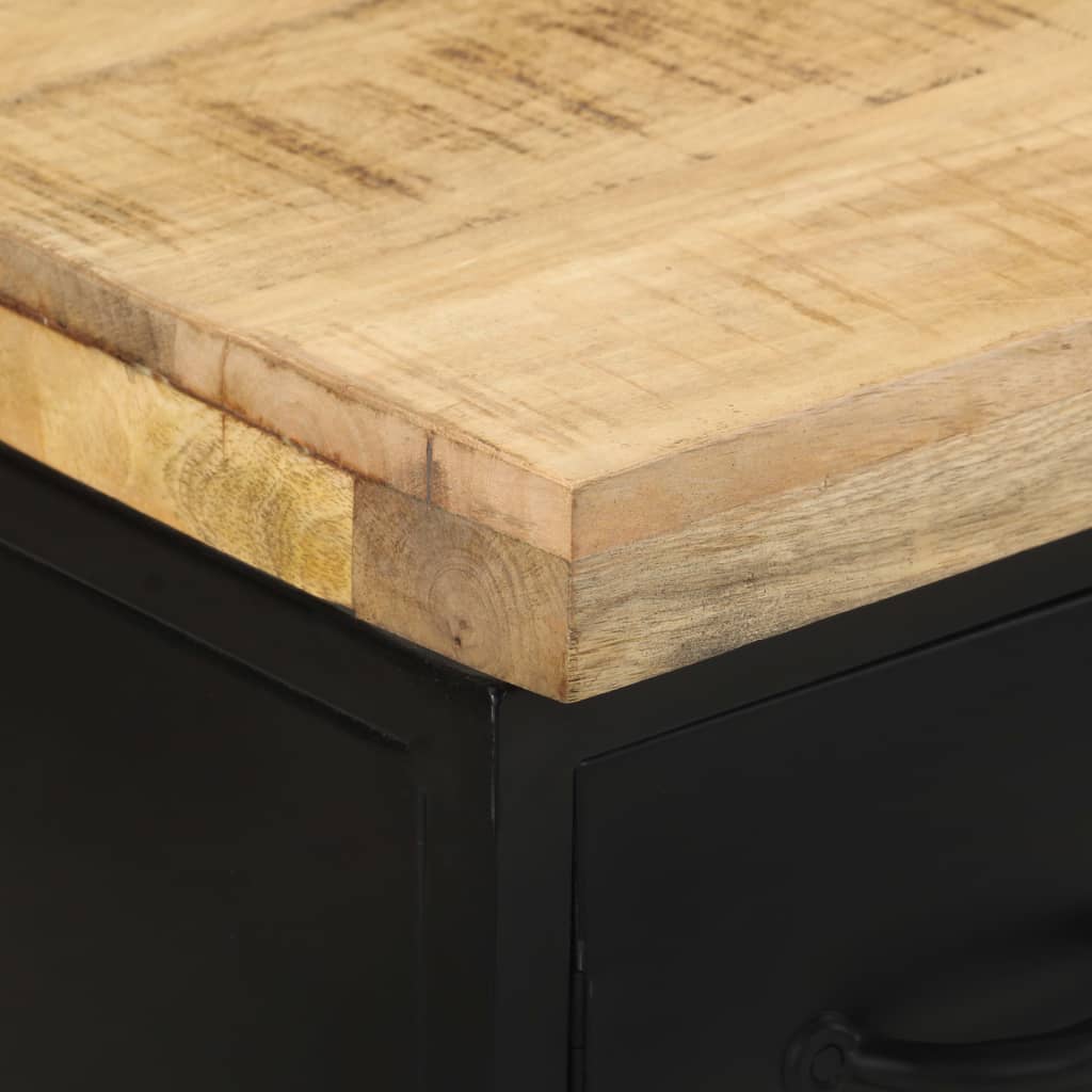 Sideboard 47x35x76 cm Raues Mangoholz