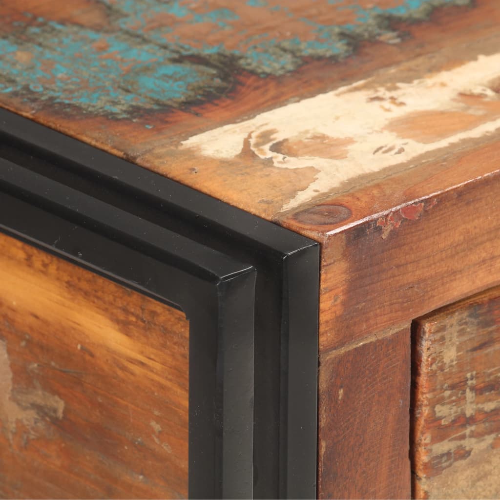 Sideboard 120x30x75 cm Recyceltes Massivholz