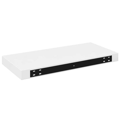 Schweberegal Hochglanz-Weiß 50x23x3,8 cm MDF