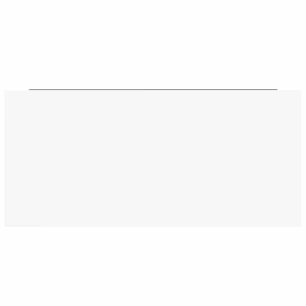 Schweberegale 4 Stk. Hochglanz-Weiß 50x23x3,8 cm MDF