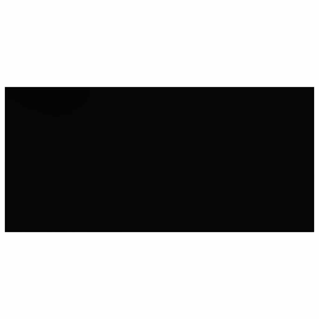 Schweberegal Hochglanz-Schwarz 50x23x3,8 cm MDF