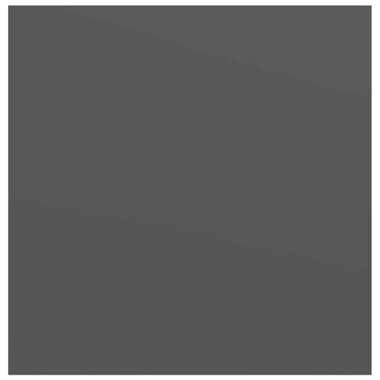 Schweberegale 4 Stk. Hochglanz-Grau 23x23,5x3,8 cm MDF