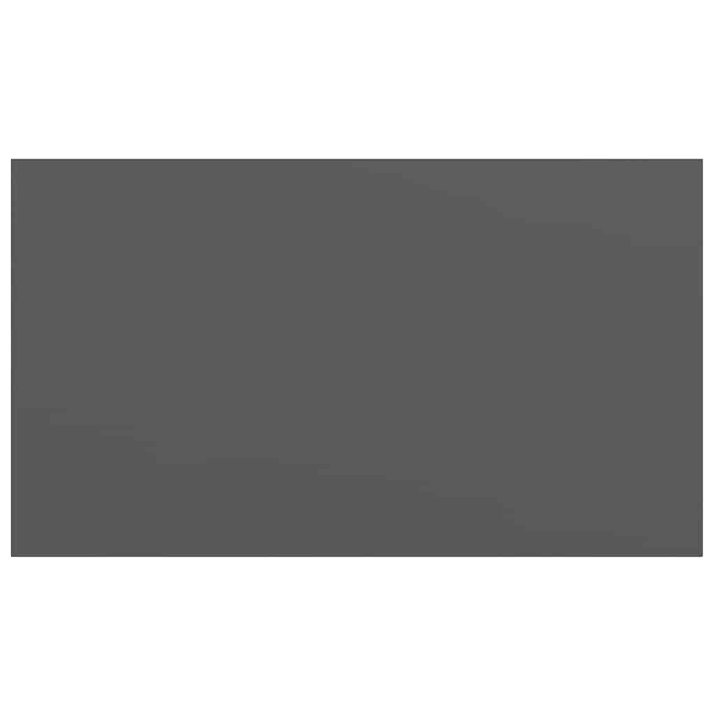 Schweberegale 4 Stk. Hochglanz-Grau 40x23x3,8 cm MDF