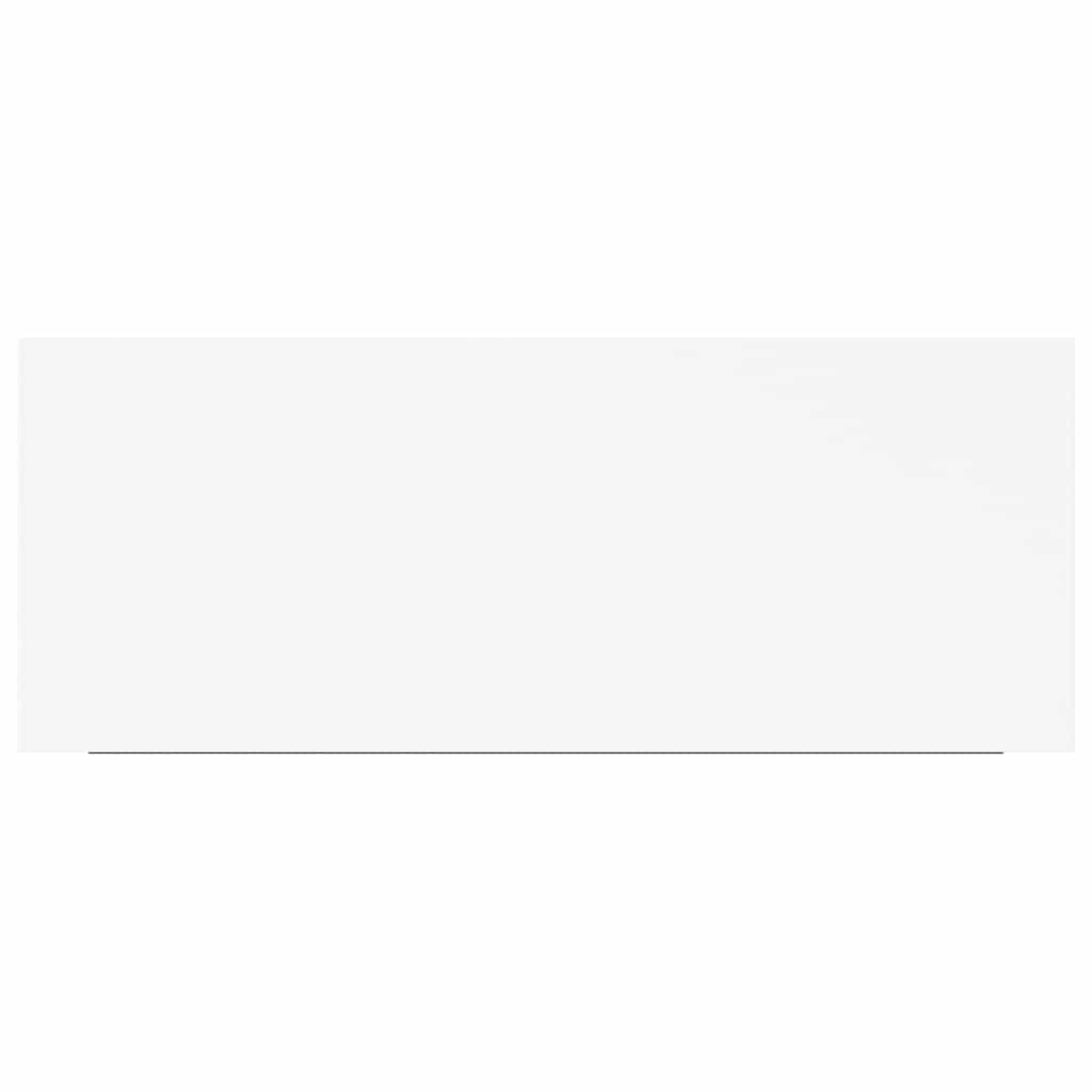 Schwebende Wandregale 2 Stk. Weiß 60x23,5x3,8cm MDF