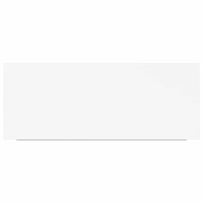 Schwebende Wandregale 2 Stk. Weiß 60x23,5x3,8cm MDF