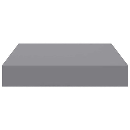 Schweberegale 2 Stk. Grau 23x23,5x3,8 cm MDF