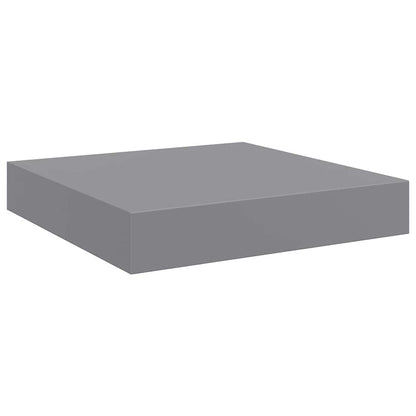 Schweberegale 4 Stk. Grau 23x23,5x3,8 cm MDF