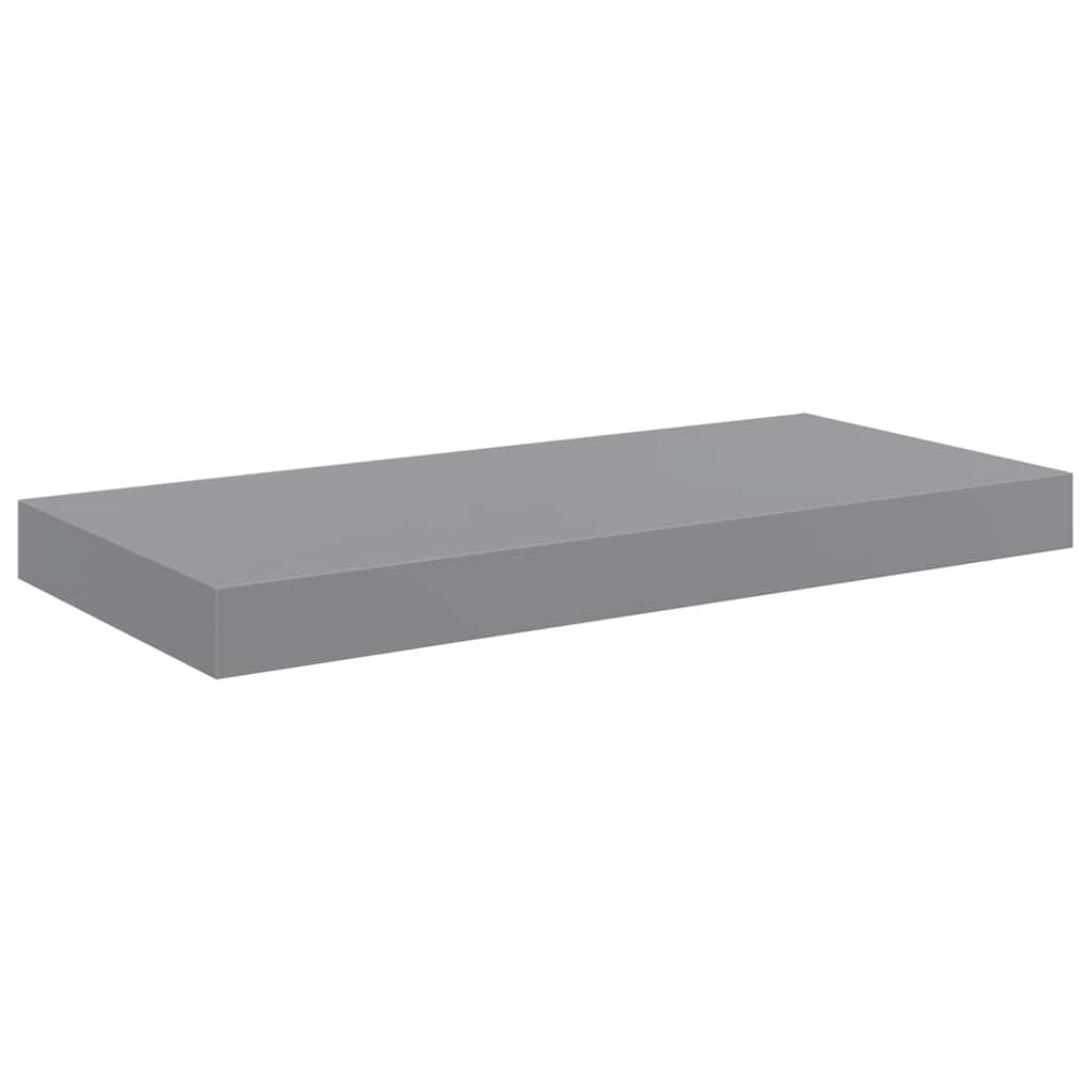 Schweberegale 4 Stk. Grau 50x23x3,8 cm MDF