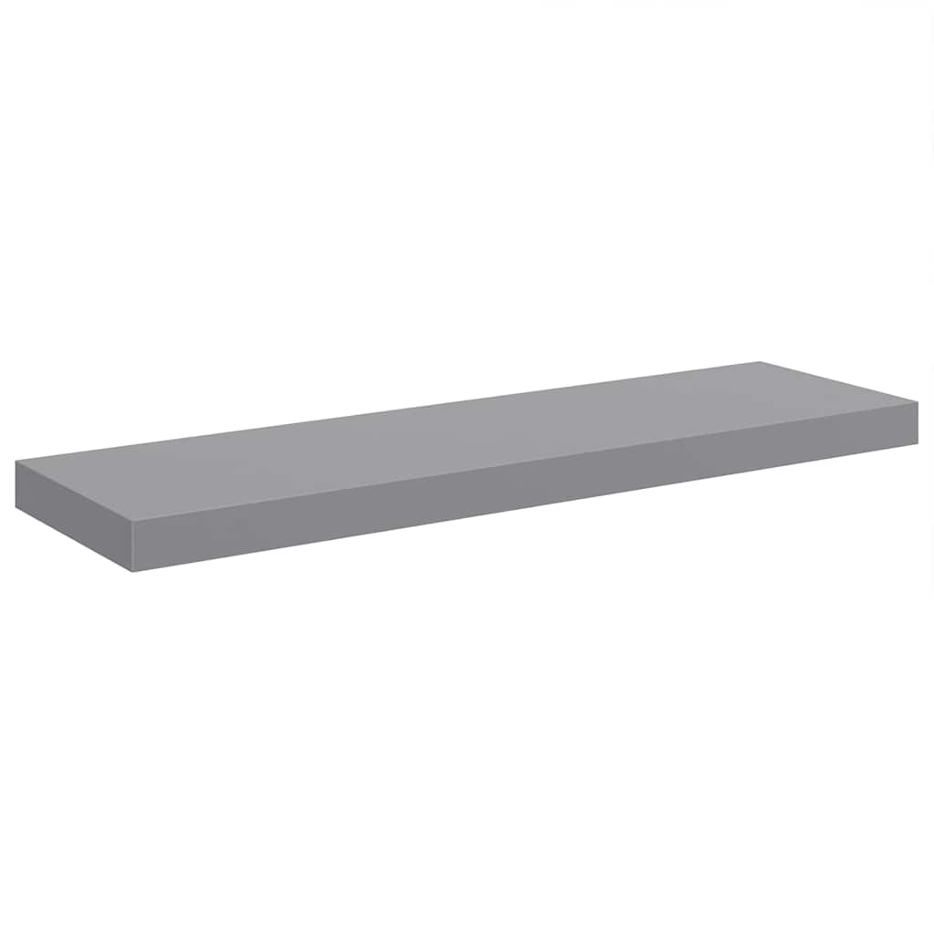 Schweberegal Grau 80x23,5x3,8 cm MDF