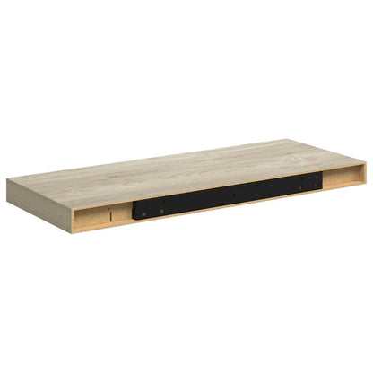 Schwebende Wandregale 4 Stk. Eichefarben 60x23,5x3,8cm MDF
