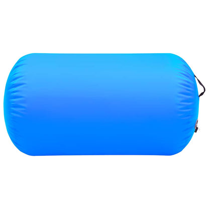 Aufblasbare Gymnastik-Rolle mit Pumpe 100x60 cm PVC Blau