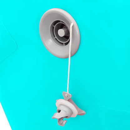 Aufblasbare Gymnastik-Rolle mit Pumpe 120x75 cm PVC Grün