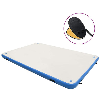 Aufblasbare Schwimmmatte Blau und Weiß 200x150x15 cm