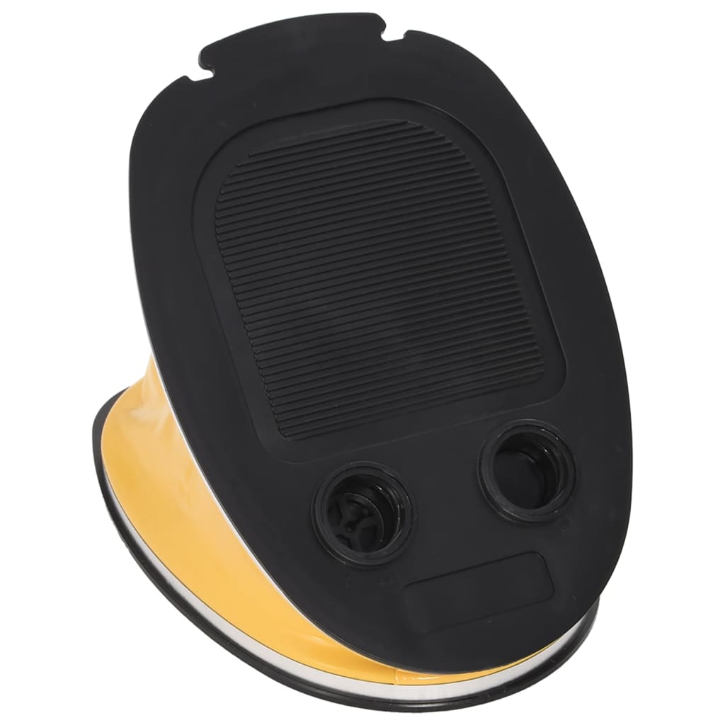 Fußpumpe 26x18 cm PP und PE Grau und Gelb