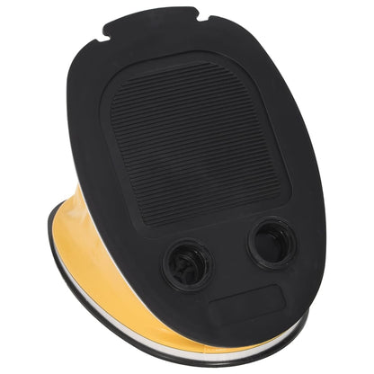 Fußpumpe 26x18 cm PP und PE Grau und Gelb