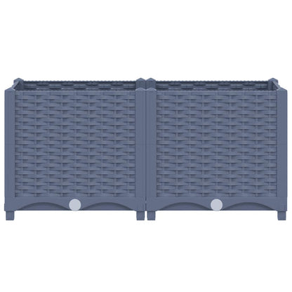 Hochbeet 80x40x38 cm Polypropylen