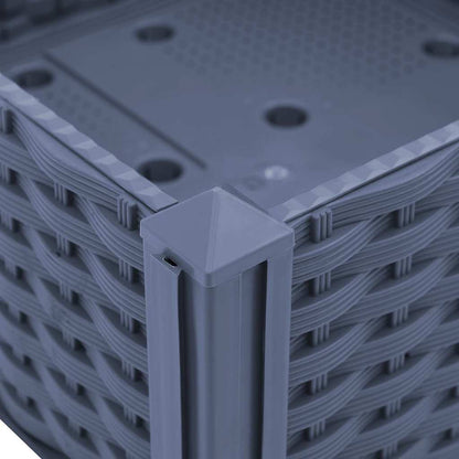 Hochbeet 80x40x38 cm Polypropylen