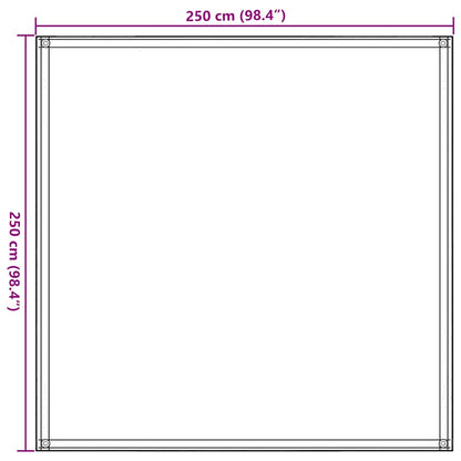 Zeltteppich 250x250 cm Blau HDPE