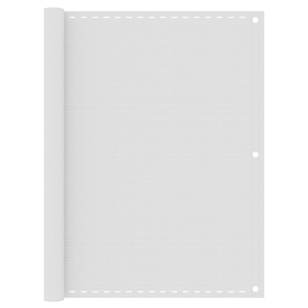 Balkon-Sichtschutz Weiß 120x400 cm HDPE