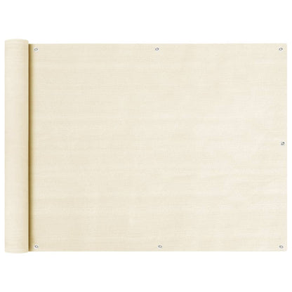 Balkon Sichtschutz Creme 90x600 cm HDPE