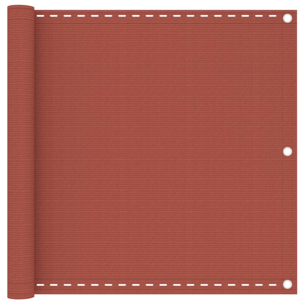 Balkon-Sichtschutz Terracotta-Rot 90x500 cm HDPE