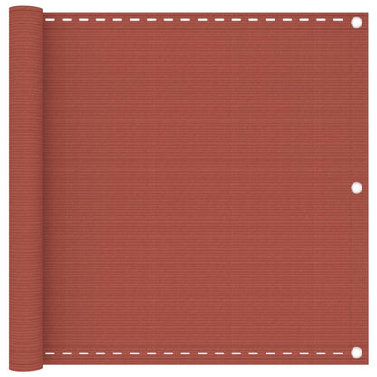 Balkon-Sichtschutz Terracotta-Rot 90x600 cm HDPE