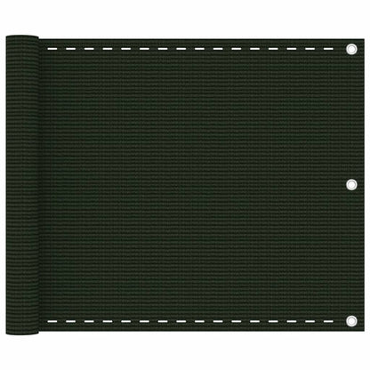 Balkon-Sichtschutz Dunkelgrün 75x500 cm HDPE