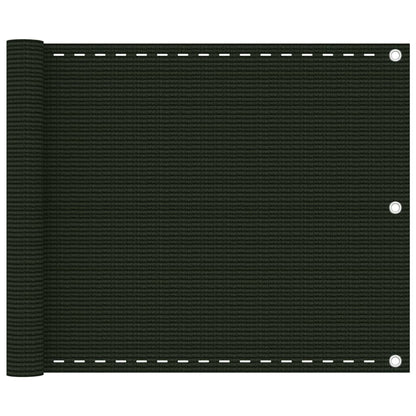 Balkon Sichtschutz Dunkelgrün 75x600 cm HDPE